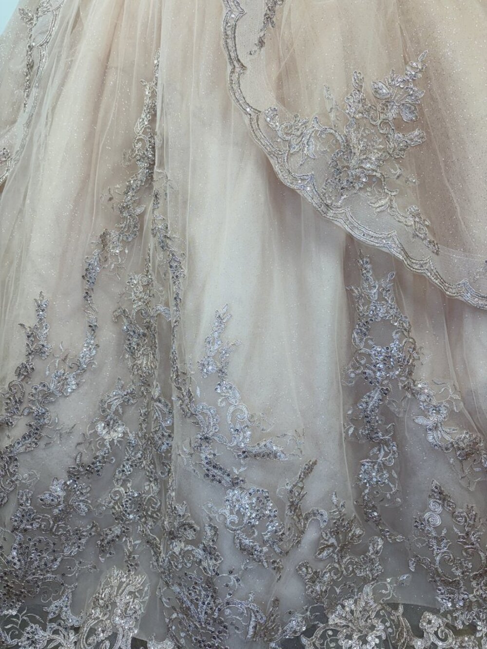 ✨ STUNNING BOUTIQUE FIND! Mon Cheri PR30018 Quinceañera Dress Rose Quartz–Sz 12 - Picture 8 of 8